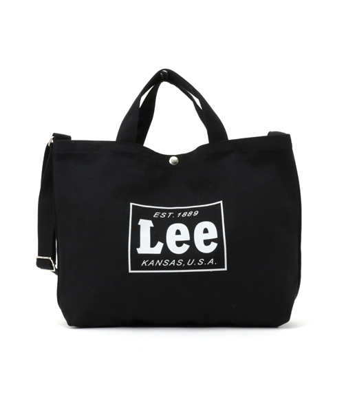 Lee（リー）の「【LEE】別注ショルダートート（トートバッグ・レディース・オフホワイト/ブラック/カーキ・FREE）」の3枚目の写真