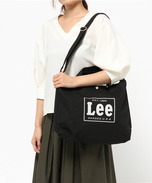 Lee（リー）の「【LEE】別注ショルダートート（トートバッグ・レディース・オフホワイト/ブラック/カーキ・FREE）」の11枚目の写真