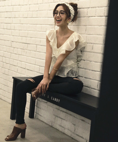 eimy istoire(エイミーイストワール)の「saide lace frill blous(シャツ/ブラウス)」 - WEAR eimy istoire(エイミーイストワール)の「saide lace frill blous(シャツ/ブラウス)」 - WEAR