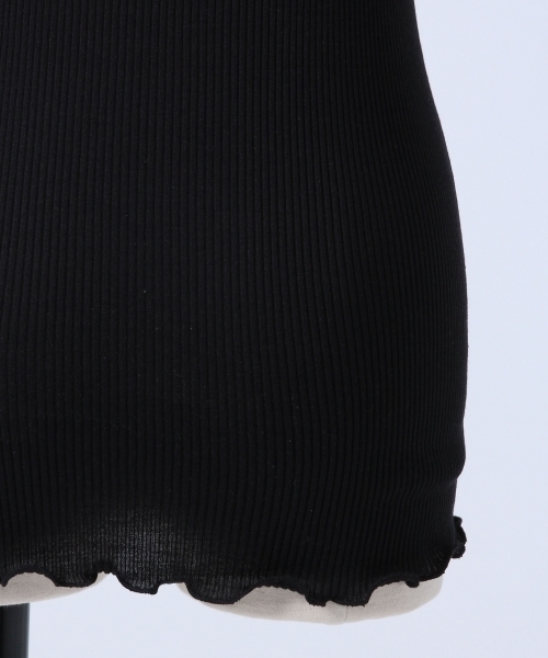 A part by（アパートバイ）の「【シルク混率アップ】シルクコットンレースキャミソール　762584（キャミソール・レディース・ライトグレー/ブラック/オフホワイト/グレー・FREE）」の8枚目の写真