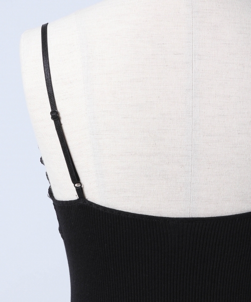 A part by（アパートバイ）の「【シルク混率アップ】シルクコットンレースキャミソール　762584（キャミソール・レディース・ライトグレー/ブラック/オフホワイト/グレー・FREE）」の9枚目の写真