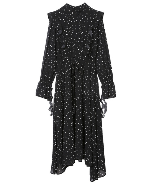 Ameri（アメリ）の「POWER SHOULDER FRILL DRESS（ワンピース・レディース・ブラック・FREE）」の15枚目の写真