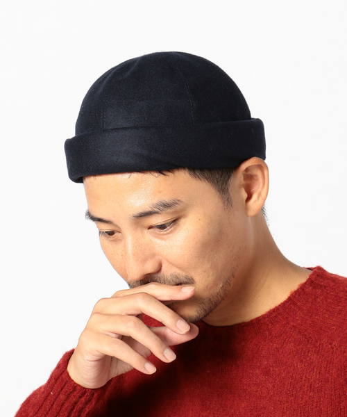 GRILLO(グリーロ)の「GRILLO FOR SHIPS: ソフト メルトン ハット(ハット・メンズ・チャコールグレー/ブラック/ネイビー・ONE SIZE)」の6枚目の写真