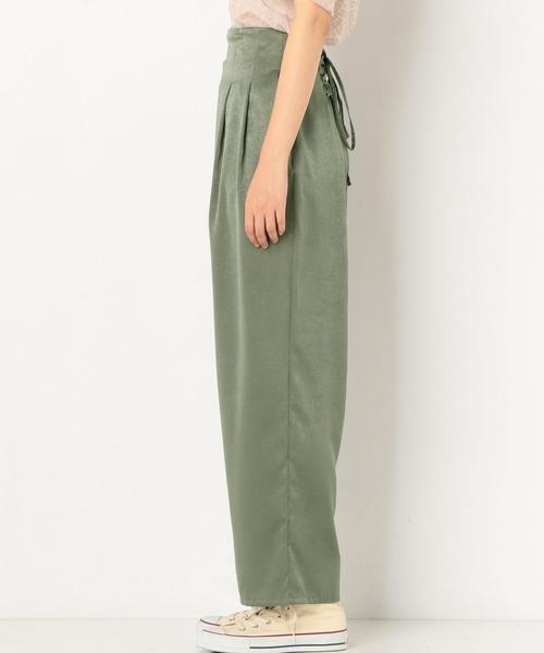 Another Edition（アナザーエディション）の「サテンレースアップパンツ ◆（その他パンツ・レディース・ブラック/ピンク/ケリー・FREE）」の6枚目の写真