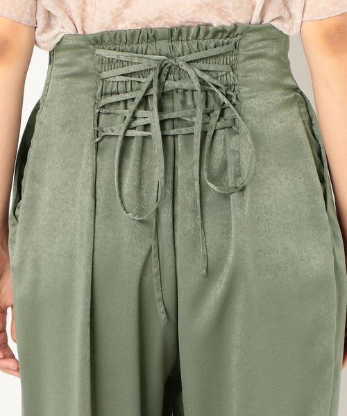 Another Edition（アナザーエディション）の「サテンレースアップパンツ ◆（その他パンツ・レディース・ブラック/ピンク/ケリー・FREE）」の21枚目の写真