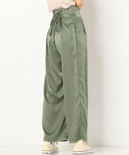 Another Edition（アナザーエディション）の「サテンレースアップパンツ ◆（その他パンツ・レディース・ブラック/ピンク/ケリー・FREE）」の14枚目の写真