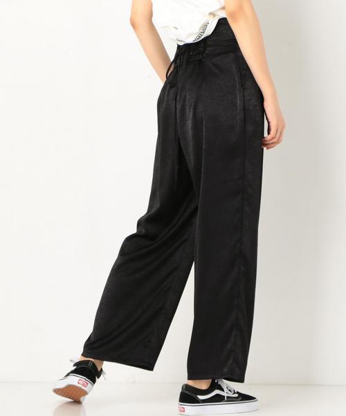 Another Edition（アナザーエディション）の「サテンレースアップパンツ ◆（その他パンツ・レディース・ブラック/ピンク/ケリー・FREE）」の7枚目の写真