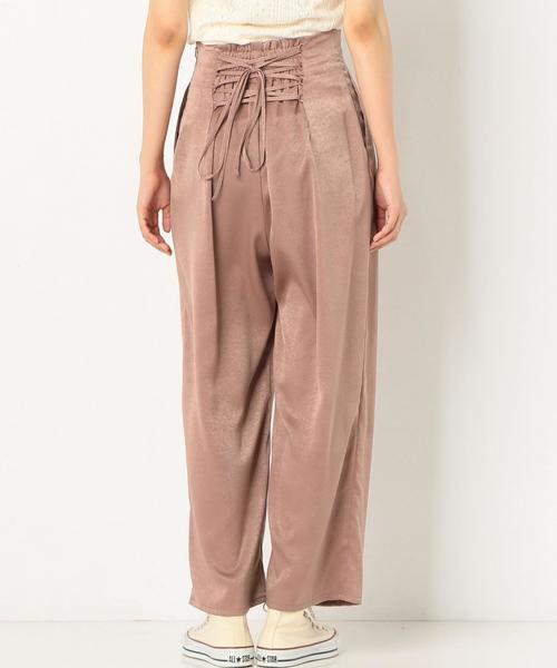 Another Edition（アナザーエディション）の「サテンレースアップパンツ ◆（その他パンツ・レディース・ブラック/ピンク/ケリー・FREE）」の8枚目の写真