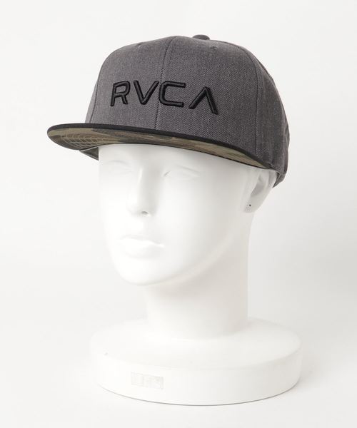 RVCA（ルーカ）の「RVCA メンズ RV TWILL SNAPBK II キャップ（キャップ・メンズ・ブラック×グレー/ブルー/グレー/チャコールグレー/カモフラージュ/オフホワイト/ライトブルー/ダークグリーン/グレー系その他/インディゴブルー/ライトグレー/ブルー系その他・FREE）」の7枚目の写真