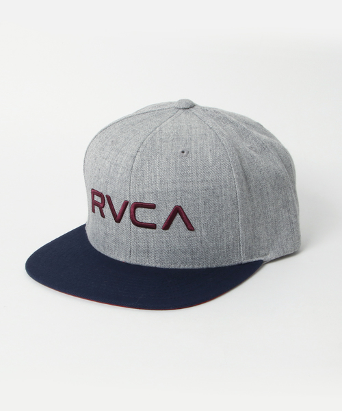 RVCA（ルーカ）の「RVCA メンズ RV TWILL SNAPBK II キャップ（キャップ・メンズ・ブラック×グレー/ブルー/グレー/チャコールグレー/カモフラージュ/オフホワイト/ライトブルー/ダークグリーン/グレー系その他/インディゴブルー/ライトグレー/ブルー系その他・FREE）」の6枚目の写真