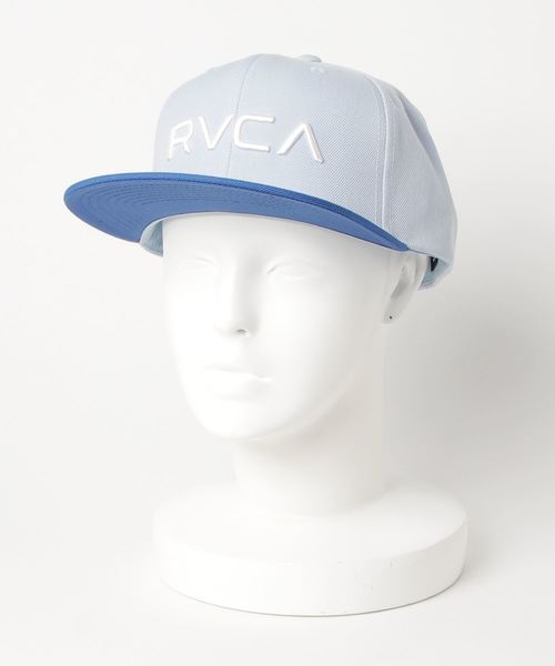 RVCA（ルーカ）の「RVCA メンズ RV TWILL SNAPBK II キャップ（キャップ・メンズ・ブラック×グレー/ブルー/グレー/チャコールグレー/カモフラージュ/オフホワイト/ライトブルー/ダークグリーン/グレー系その他/インディゴブルー/ライトグレー/ブルー系その他・FREE）」の9枚目の写真