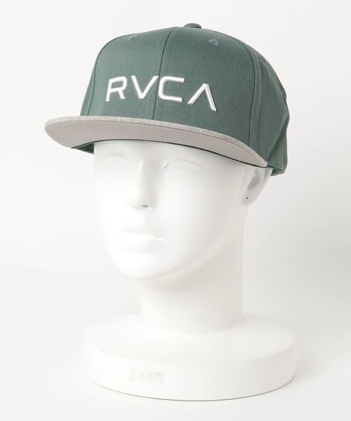 RVCA（ルーカ）の「RVCA メンズ RV TWILL SNAPBK II キャップ（キャップ・メンズ・ブラック×グレー/ブルー/グレー/チャコールグレー/カモフラージュ/オフホワイト/ライトブルー/ダークグリーン/グレー系その他/インディゴブルー/ライトグレー/ブルー系その他・FREE）」の8枚目の写真