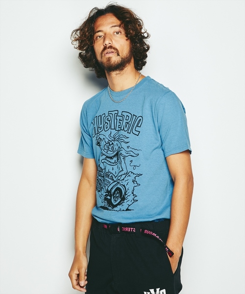 HYSTERIC GLAMOUR(ヒステリックグラマー)の「STBM RACING プリント Tシャツ(Tシャツ/カットソー・メンズ・ホワイト/イエロー/ブルー・SMALL/MEDIUM/LARGE/X-LARGE)」の1枚目の写真