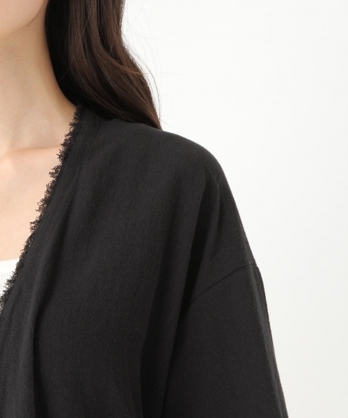 niko and...（ニコアンド）の「コットンガーゼ着流しガウン【niko and ...】（その他アウター・レディース・オレンジ/ブラック/ベージュ・LARGE/MEDIUM）」の10枚目の写真