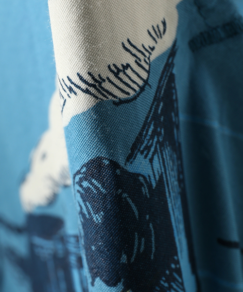 PORTER CLASSIC（ポータークラシック）の「Porter Classic  / ポータークラシック : FILM NOIRALOHA PANTS（その他パンツ・メンズ・ブラック/ホワイト/ブルー系その他・MEDIUM/SMALL/LARGE）」の7枚目の写真