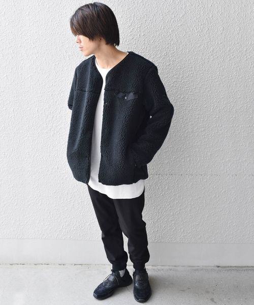 Columbia(コロンビア)の「【別注】Columbia:リバーシブルボアジャケット◆(ブルゾン・メンズ・ブラック/キャメル・LL/S/M/L)」の5枚目の写真