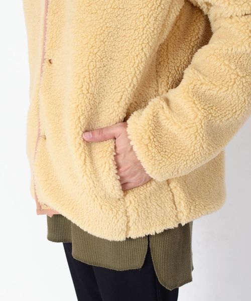 Columbia(コロンビア)の「【別注】Columbia:リバーシブルボアジャケット◆(ブルゾン・メンズ・ブラック/キャメル・LL/S/M/L)」の7枚目の写真