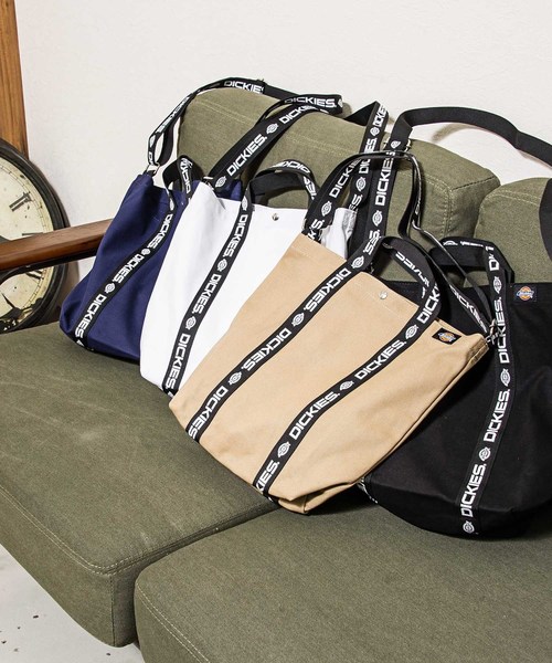 Dickies(ディッキーズ)の「_Dickies LOGO TAPE 2WAY SHOULDER BAG(ショルダーバッグ・レディース・ホワイト/ブラック/ベージュ/ネイビー・FREE)」の9枚目の写真
