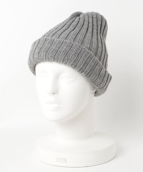 KOBE LETTUCE（コウベレタス）の「[ ケーブルニット / リブニット ]リバーシブルデザイン☆ニットキャップ＊レディース/ニット帽/帽子[J623]神戸レタス（ニットキャップ/ビーニー・レディース・ブラック/グレー/アイボリー/ブルー系その他/レッド系その他・FREE）」の6枚目の写真