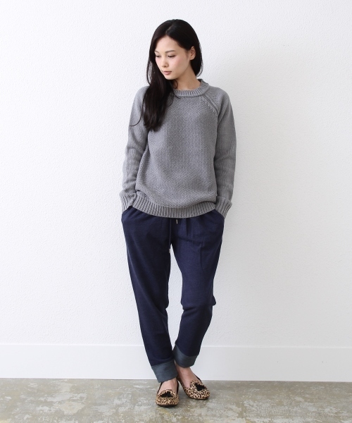 coen（コーエン）の「カノコニットプルオーバー（ニット/セーター・レディース・オフホワイト/グレー/ネイビー/ワイン・MEDIUM/LARGE）」の8枚目の写真