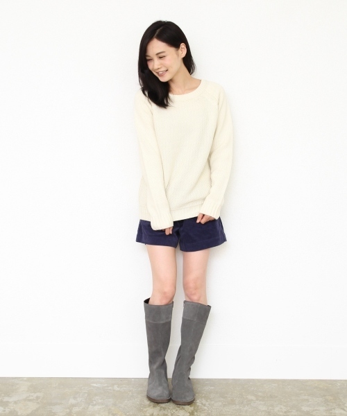 coen（コーエン）の「カノコニットプルオーバー（ニット/セーター・レディース・オフホワイト/グレー/ネイビー/ワイン・MEDIUM/LARGE）」の9枚目の写真