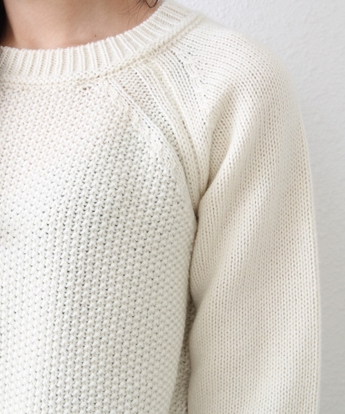 coen（コーエン）の「カノコニットプルオーバー（ニット/セーター・レディース・オフホワイト/グレー/ネイビー/ワイン・MEDIUM/LARGE）」の10枚目の写真