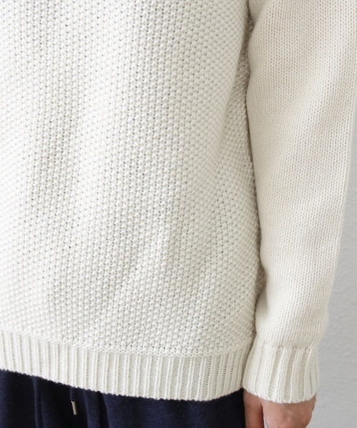 coen（コーエン）の「カノコニットプルオーバー（ニット/セーター・レディース・オフホワイト/グレー/ネイビー/ワイン・MEDIUM/LARGE）」の11枚目の写真