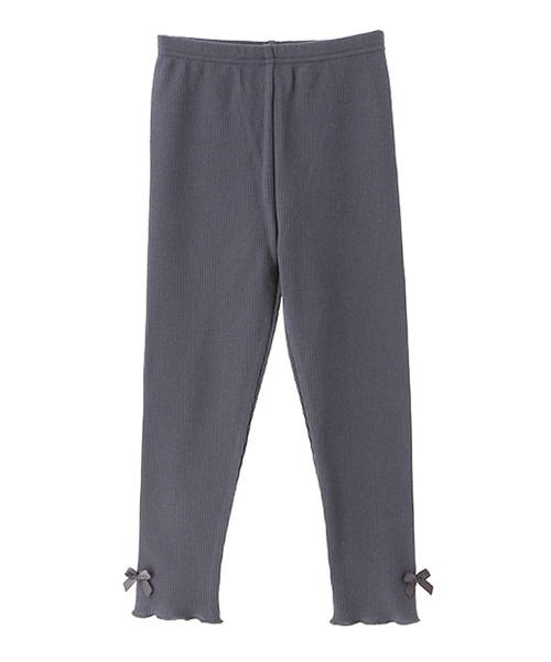 Catherine Cottage（キャサリンコテージ）の「メロウフリルサーマルレギンス（レギンス/スパッツ・キッズ・ブラック/ネイビー/ブラウン/グレー/レッド/ピンク/グレイッシュベージュ・90/100/110/120/130/140）」の12枚目の写真