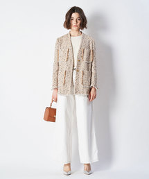 Whim Gazette（ウィムガゼット）の「LINTONノーカラージャケット（ノー