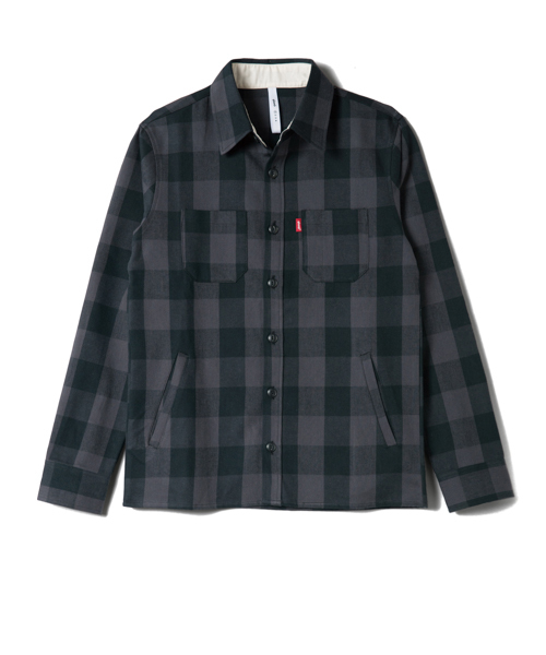 glamb（グラム）の「Jean check SH（シャツ/ブラウス・メンズ・ブラック/ブルー/レッド・1/2/3/4）」の2枚目の写真