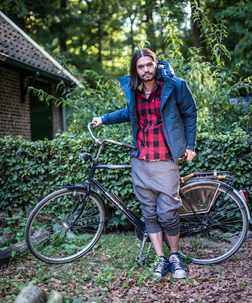 glamb（グラム）の「Jean check SH（シャツ/ブラウス・メンズ・ブラック/ブルー/レッド・1/2/3/4）」の5枚目の写真