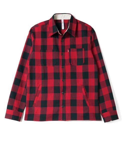 glamb（グラム）の「Jean check SH（シャツ/ブラウス・メンズ・ブラック/ブルー/レッド・1/2/3/4）」の6枚目の写真