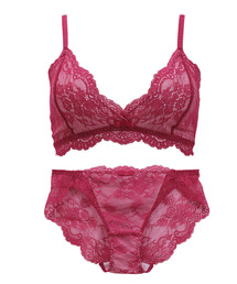 bloomingFLORA�i�u���[�~���O�t���[���j�́u�u���[�~���O�t���[�� �@360°Lace�u���V���[�c�Z�b�g ���K�u�����b�g�@bloomingFLORA�i�u��&�V���[�c�j�v