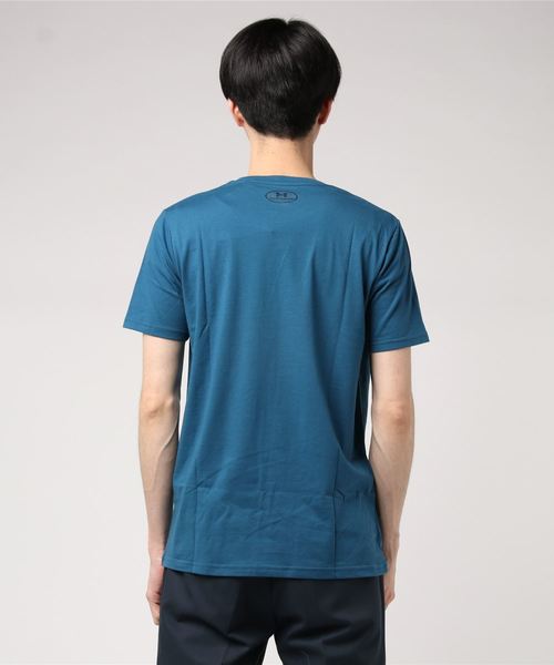 UNDER ARMOUR（アンダーアーマー）の「アンダーアーマー UA OPTIC LOGO SS 1329594（Tシャツ/カットソー・メンズ・グレー/ダークブルー・L/M/S/XL/XXL）」の4枚目の写真