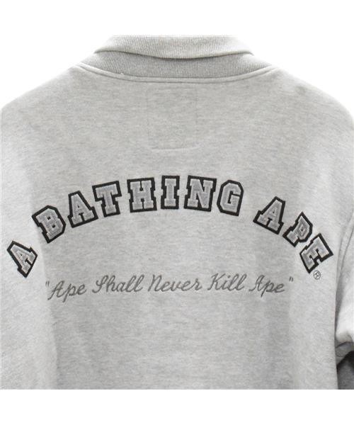 A BATHING APE ジップアップスタジャン Sサイズ グレー A BATHING APE - A BATHING APE アベイシングエイプ 90's 00's