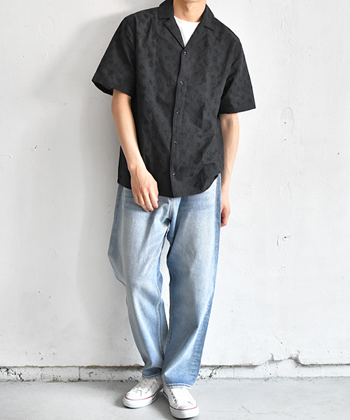 PairPair（ペアペア）の「総柄刺繍オープンカラーシャツ（シャツ/ブラウス・メンズ・ブラック/ライトブラウン・FREE）」の19枚目の写真