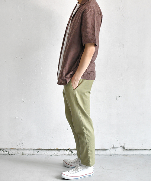 PairPair（ペアペア）の「総柄刺繍オープンカラーシャツ（シャツ/ブラウス・メンズ・ブラック/ライトブラウン・FREE）」の6枚目の写真