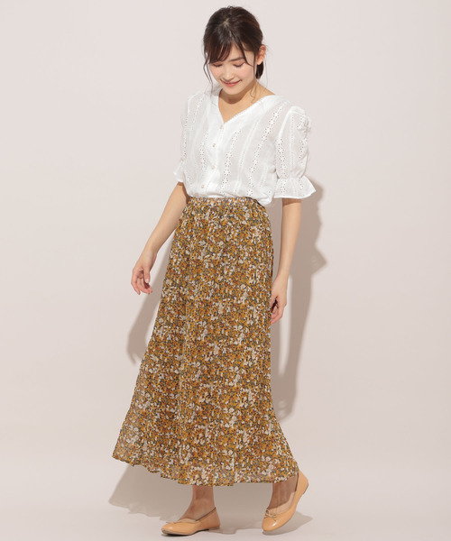 apres jour（アプレジュール）の「アソート消しプリーツスカート【ZOZOTOWN限定アイテム】（スカート・レディース・その他/キャメル/サックスブルー/オフホワイト/ホワイト系その他/ブルー/ライトブルー/マスタード/ブラック/チャコールグレー・フリー）」の20枚目の写真