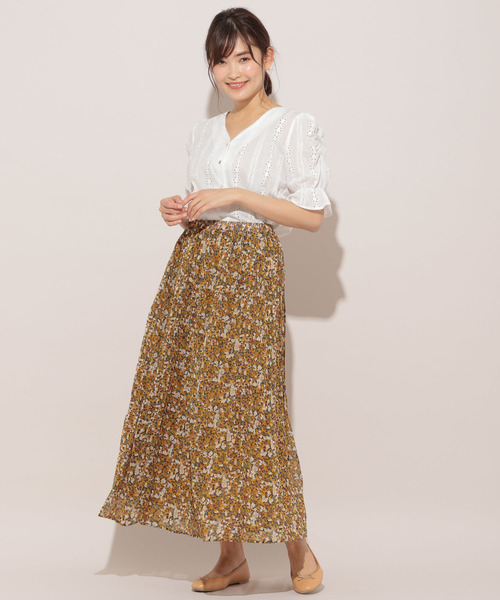 apres jour（アプレジュール）の「アソート消しプリーツスカート【ZOZOTOWN限定アイテム】（スカート・レディース・その他/キャメル/サックスブルー/オフホワイト/ホワイト系その他/ブルー/ライトブルー/マスタード/ブラック/チャコールグレー・フリー）」の21枚目の写真