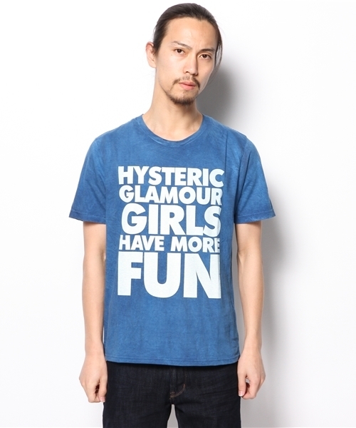 HYSTERIC GLAMOUR（ヒステリックグラマー）の「TITLE pt T-SH（Tシャツ/カットソー・メンズ・ピンク/グリーン/ブルー・LARGE/SMALL/MEDIUM）」の7枚目の写真