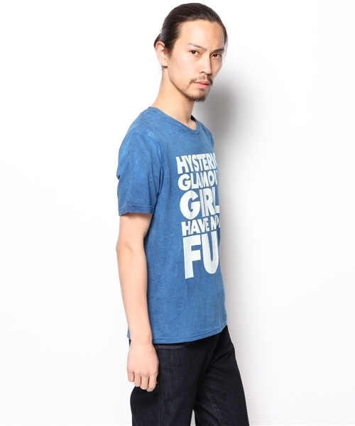 HYSTERIC GLAMOUR（ヒステリックグラマー）の「TITLE pt T-SH（Tシャツ/カットソー・メンズ・ピンク/グリーン/ブルー・LARGE/SMALL/MEDIUM）」の8枚目の写真