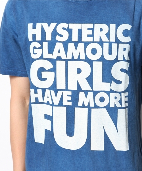 HYSTERIC GLAMOUR（ヒステリックグラマー）の「TITLE pt T-SH（Tシャツ/カットソー・メンズ・ピンク/グリーン/ブルー・LARGE/SMALL/MEDIUM）」の4枚目の写真