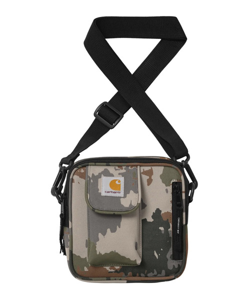 カーハート　ドラムバッグ　ショルダー　カモフラ　ベージュ　美品 Carhartt カーハートバッグ ショルダーバッグ カモ 迷彩 クロス