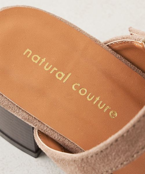 natural couture（ナチュラルクチュール）の「ストラップ付きスクエアミュール（その他シューズ・レディース・ブラック/ベージュ・M/L）」の14枚目の写真