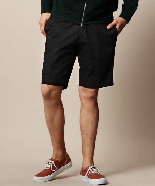 BEAUTY&YOUTH UNITED ARROWS（ビューティーアンドユースユナイテッドアローズ）の「＜BEATITUDE＞ 19 PAISLEY SRORT PANT/ショートパンツ ◆（その他パンツ・メンズ・ブラック/ネイビー・LARGE/MEDIUM）」の2枚目の写真