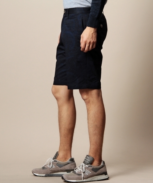 BEAUTY&YOUTH UNITED ARROWS（ビューティーアンドユースユナイテッドアローズ）の「＜BEATITUDE＞ 19 PAISLEY SRORT PANT/ショートパンツ ◆（その他パンツ・メンズ・ブラック/ネイビー・LARGE/MEDIUM）」の8枚目の写真