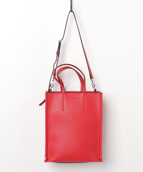 Calvin Klein Jeans Accessory(カルバン・クラインジーンズアクセサリー)の「ロゴ トート バッグ(トートバッグ・レディース・ブラック/レッド/シルバー・FREE)」の8枚目の写真