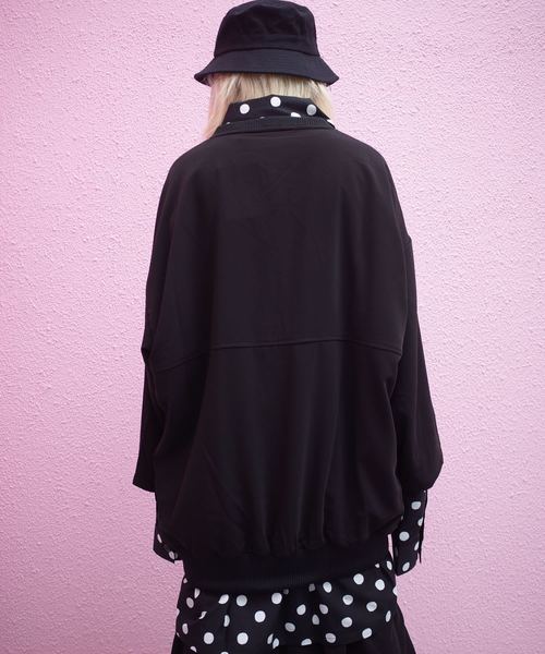 rovtski(ロフトスキー)の「【ビッグシルエット】V NECK SHIRT PT/セットアップ プルオーバーVネックシャツ(シャツ/ブラウス・レディース・ブラック/ブラック系その他/グレー系その他・FREE)」の8枚目の写真