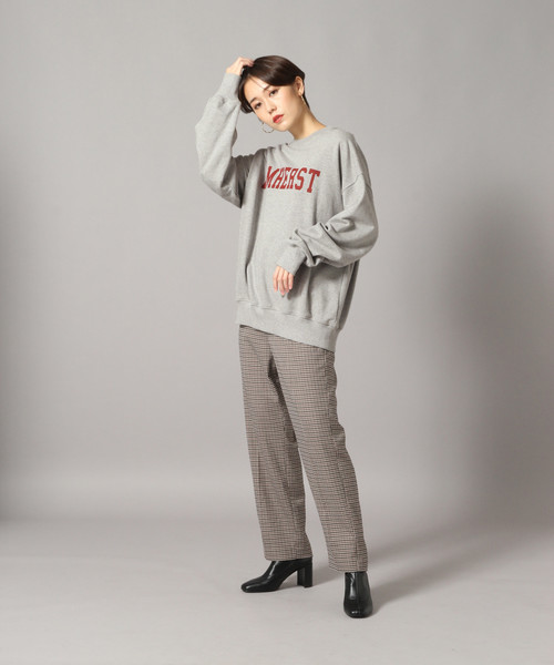 LOWRYS FARM（ローリーズファーム）の「ウラケロゴプルオーバー 851672（スウェット・レディース・チャコールグレー/グレー/アイボリー・FREE）」の8枚目の写真