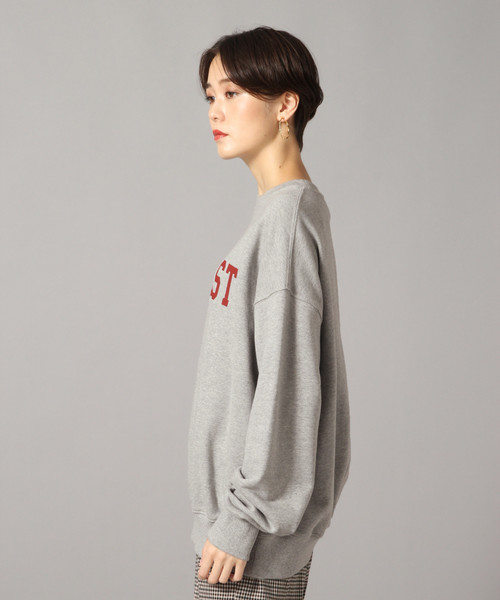 LOWRYS FARM（ローリーズファーム）の「ウラケロゴプルオーバー 851672（スウェット・レディース・チャコールグレー/グレー/アイボリー・FREE）」の9枚目の写真